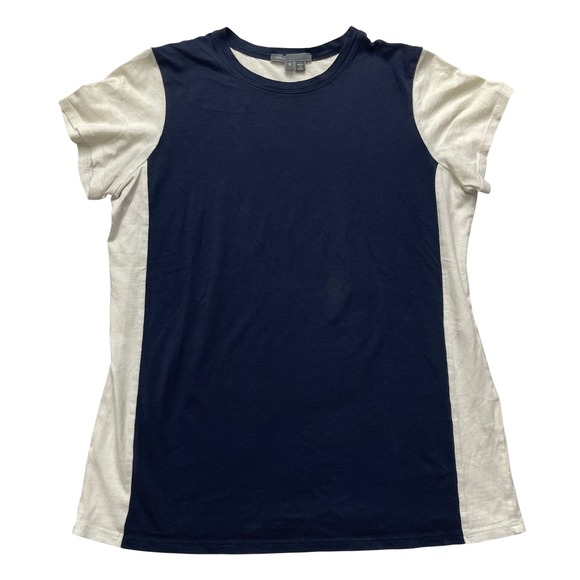 Vince Tops - Vince T-Shirt Small Pima Cotton Colorblock Crew Tee‎ Minimalist Basic Luxury